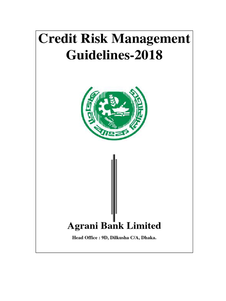 Credit Risk Management Guideline-2018 | PDF | Risk | Finance & Money ...
