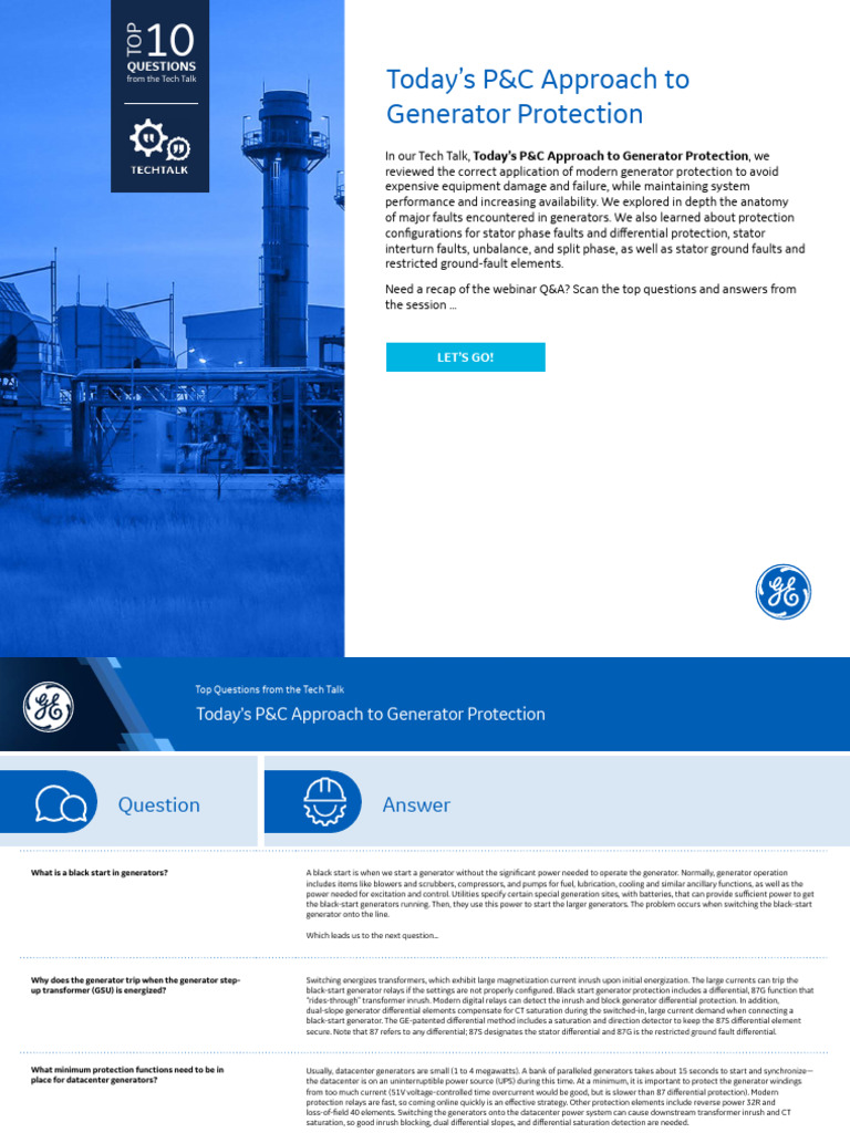 Modern Generator Protection Strategies | PDF | Transformer | Electric ...