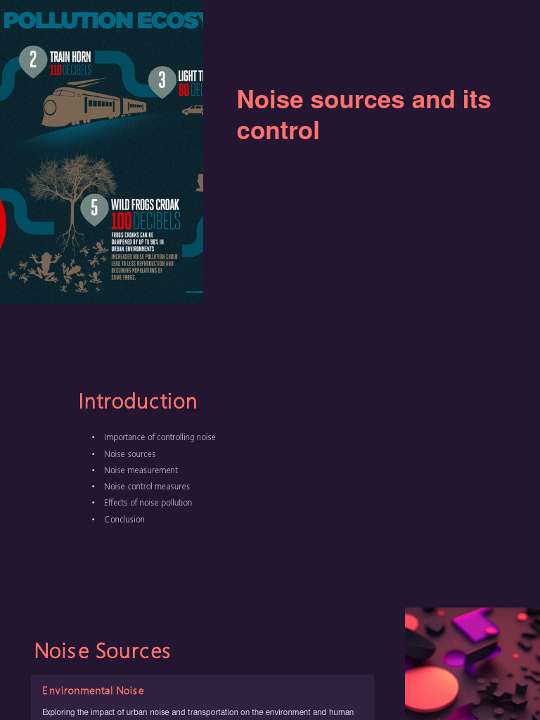 Controlling Noise Pollution: Sources & Measures | PDF | Science ...