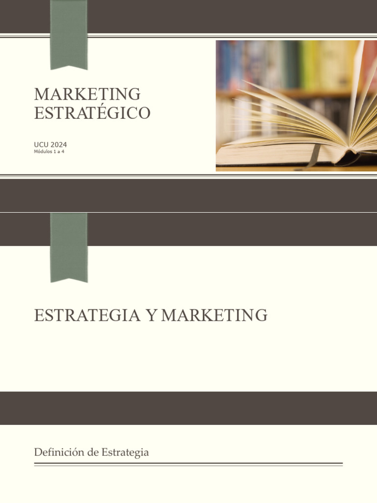 Estrategias de Marketing 2024 UCU | PDF | Marketing | Producto (Negocio)