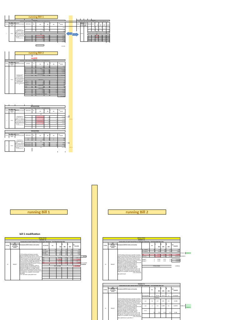 Construction Measurement Sheet | PDF | Concrete | Architectural Elements