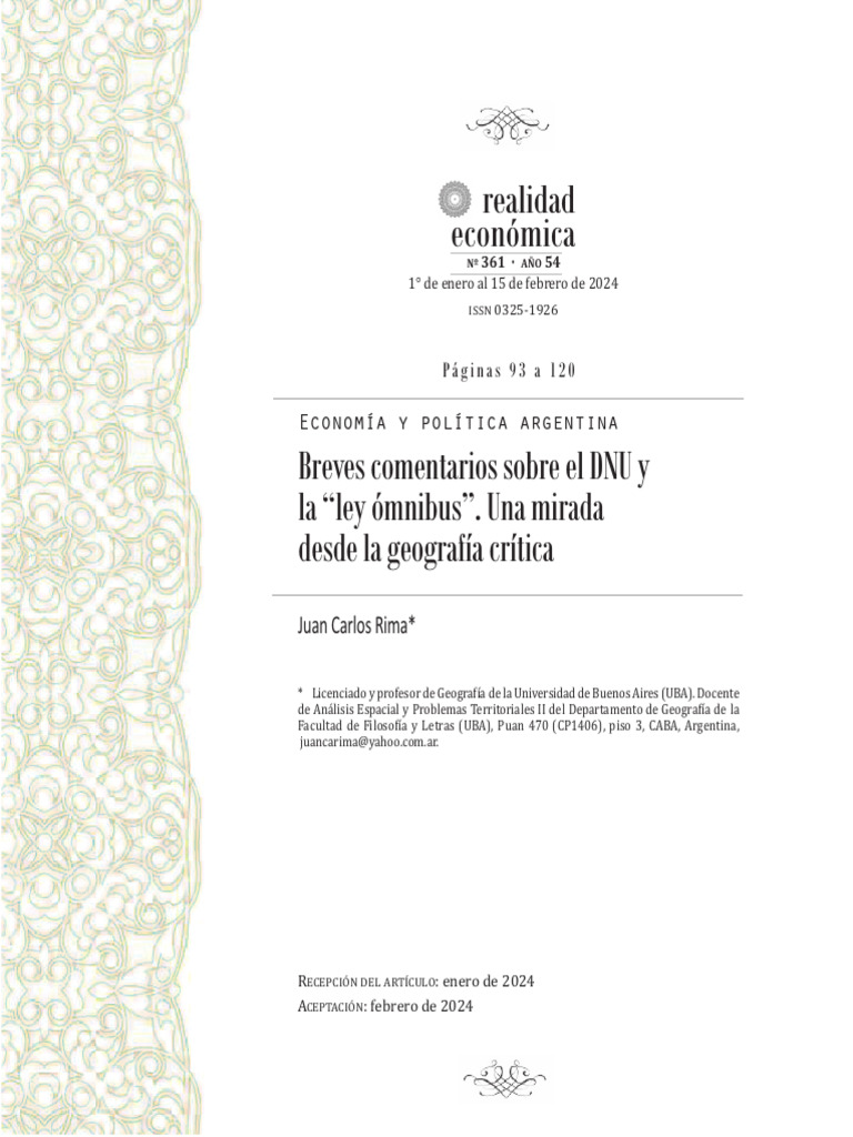 Rima - Ley Bases Desde La Geografía Crítica | PDF | Empresa de ...