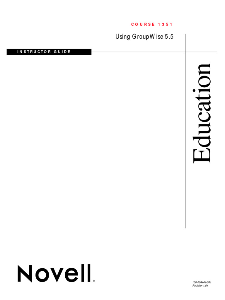1351-using-groupwise-5-5-pdf-microsoft-windows-operating-system