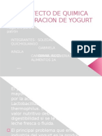 Presentacion Del Proyecto de Quimica Organica Yogurt