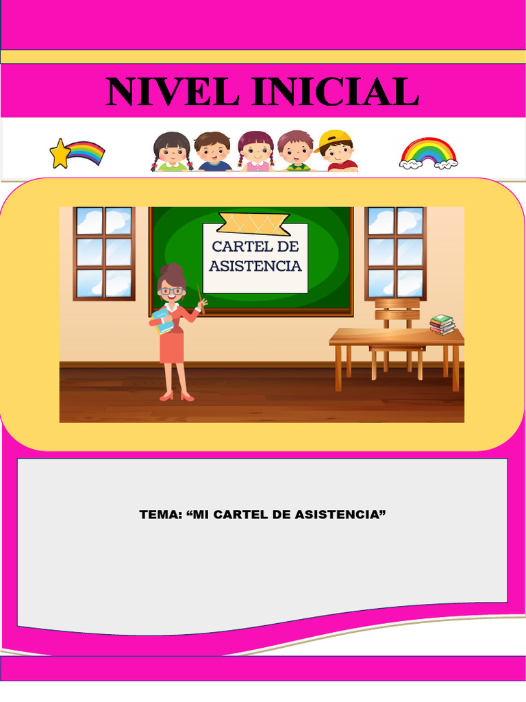Cartel de Asistencia para Niños de 4 Años | PDF | Evaluación | Aprendizaje