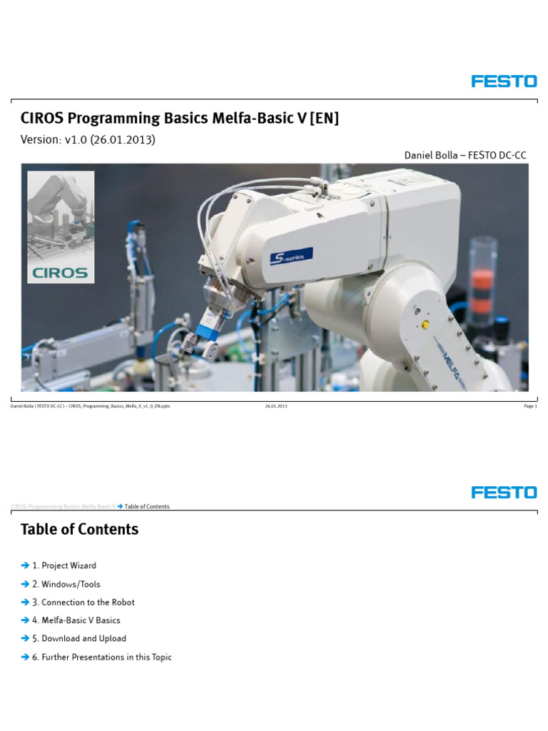 CIROS Melfa-Basic V Programming Guide | PDF | Software Engineering ...