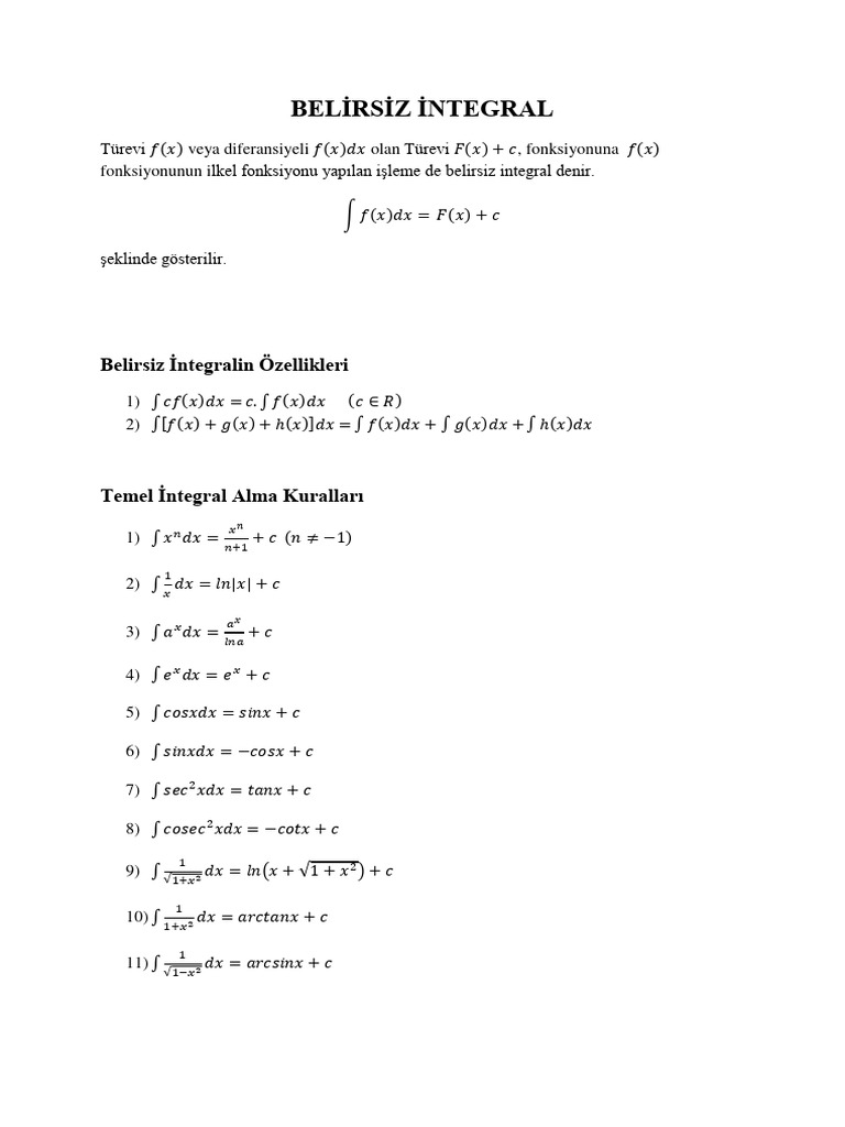 İntegral | PDF