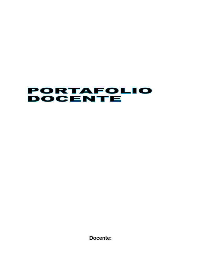 Portafolio Docente Honduras | PDF