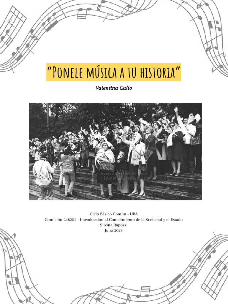 Ponele Música A Tu Historia - Valentina Calio | PDF | Política