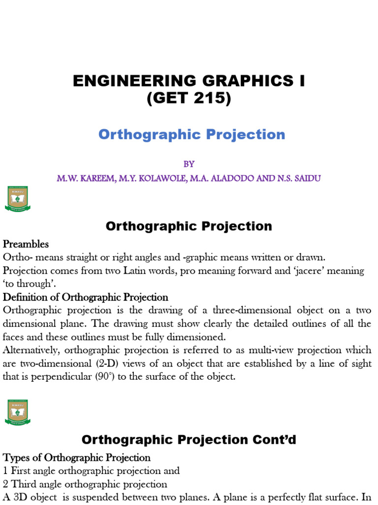 Orthographic Projection Basics | PDF | Technical Drawing | Euclid
