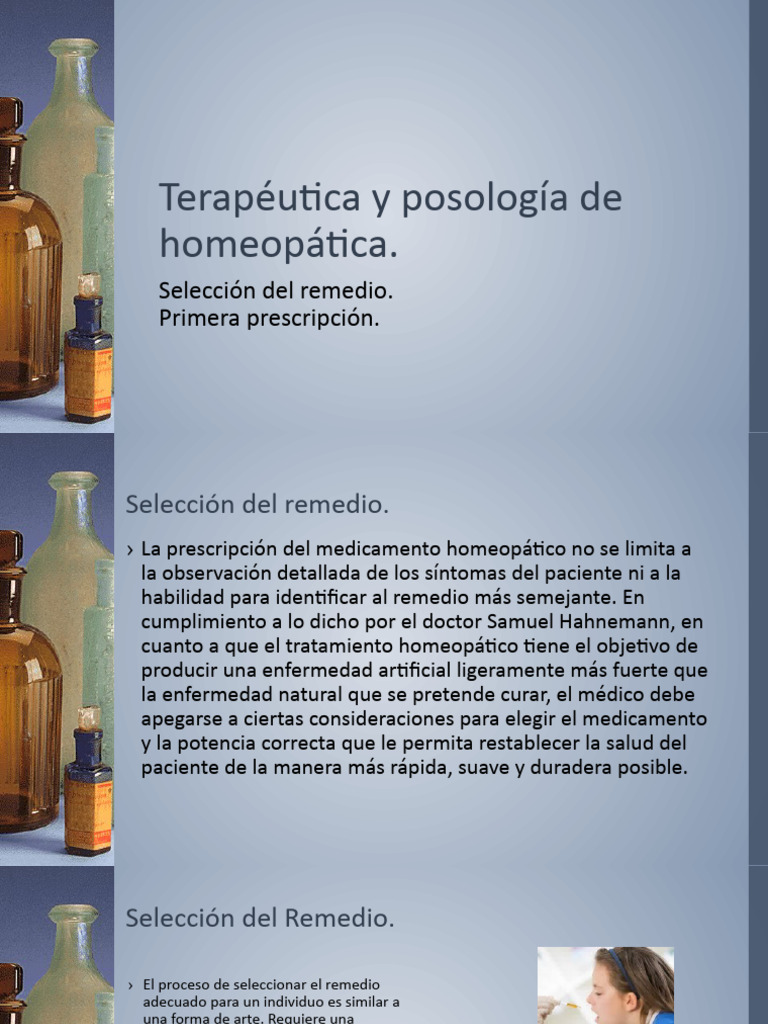 Selección y Posología en Homeopatía | PDF | Homeopatía | Cuidado de la ...