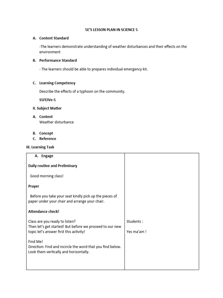 Science Lp Pdf Learning Typhoon