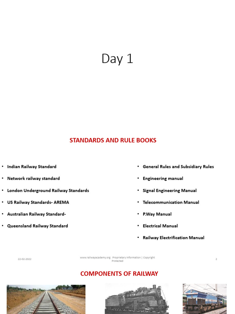 Day 1 Basic Concept Railway Signalling | PDF | Rail Transport | Land ...