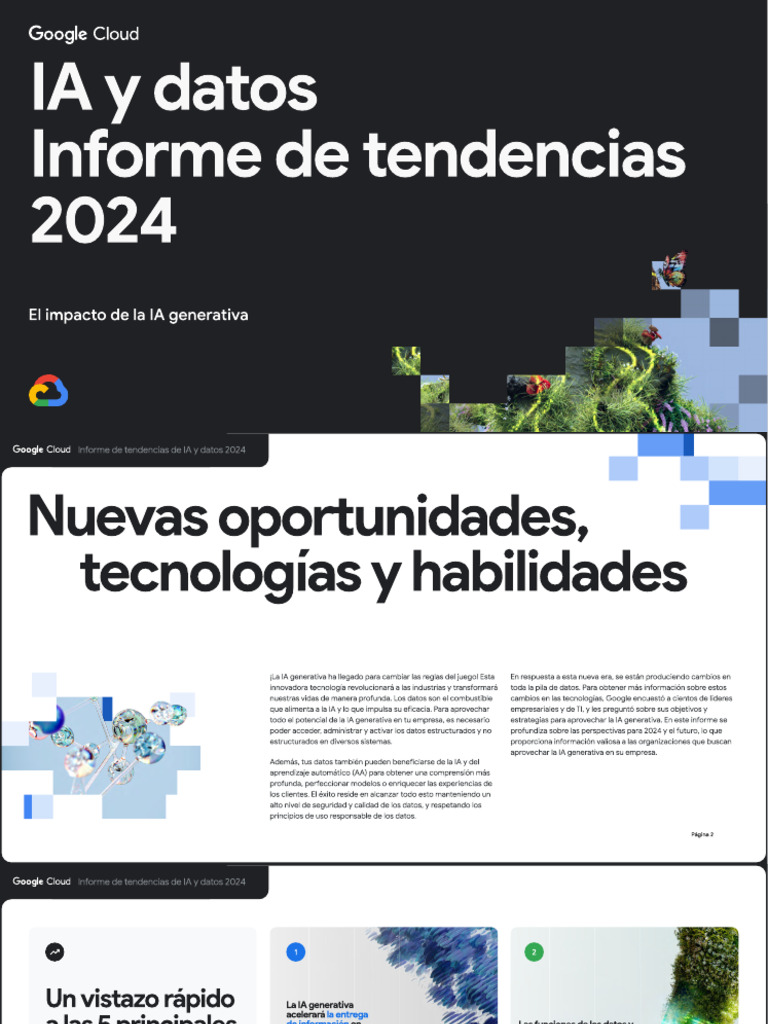 IA y Datos Informe Tendencias 2024 - Google | PDF | Inteligencia ...