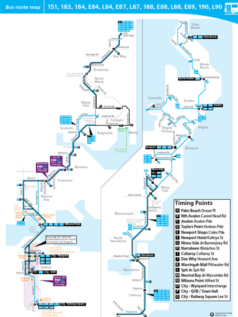 Bus 151 Route Overview and Stops | PDF