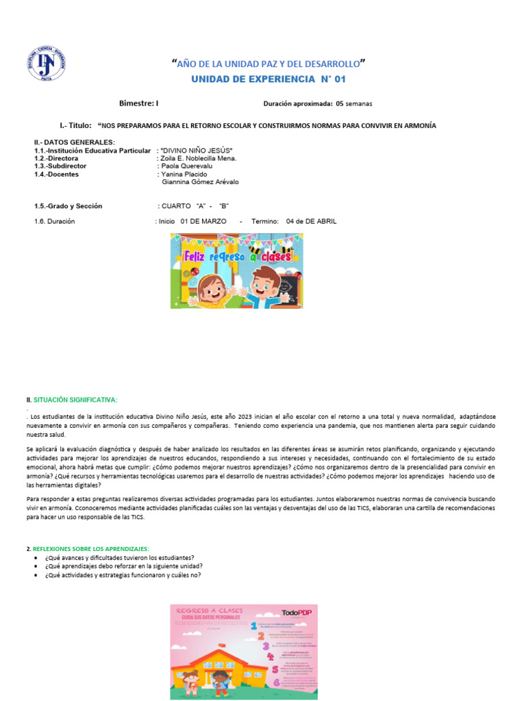Unidad de Aprendizaje 1 4to 2023 | PDF | Investigación cuantitativa ...