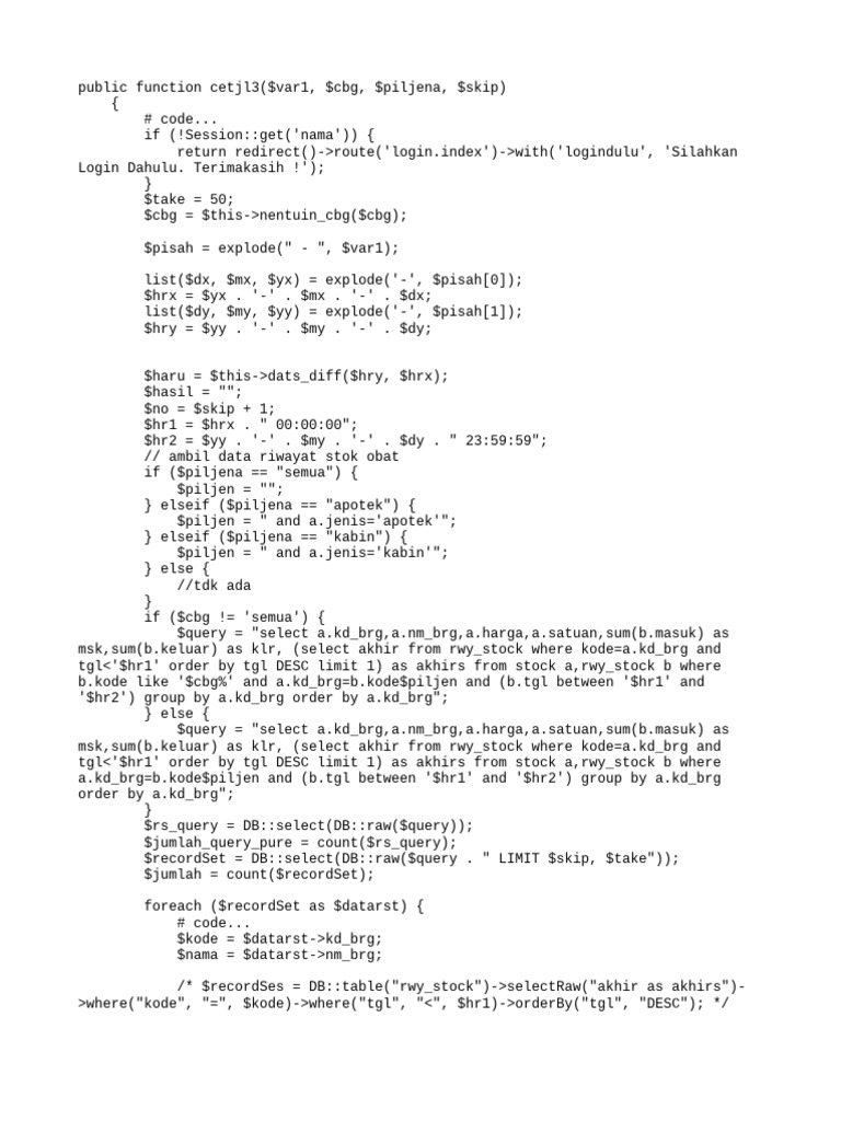 Stock Report Generation Function | PDF