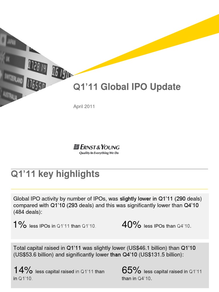 2011 Q1 Global IPO Update | PDF | Initial Public Offering | London ...
