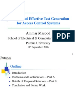 Scalable and Effective Test Generation For Access Control Systems