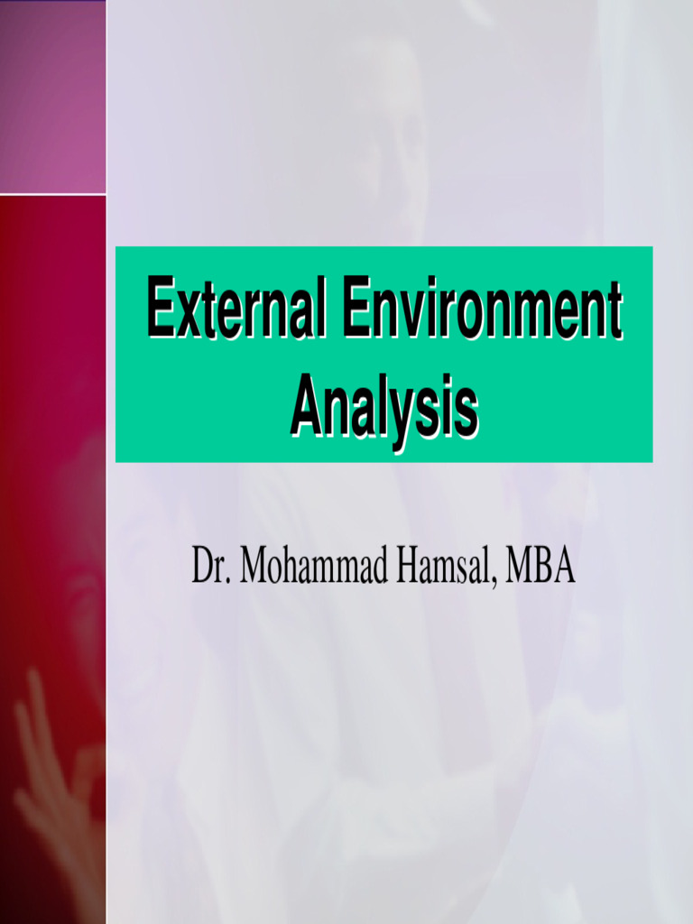 External Environment Analysis by Hamsal | PDF | Economies