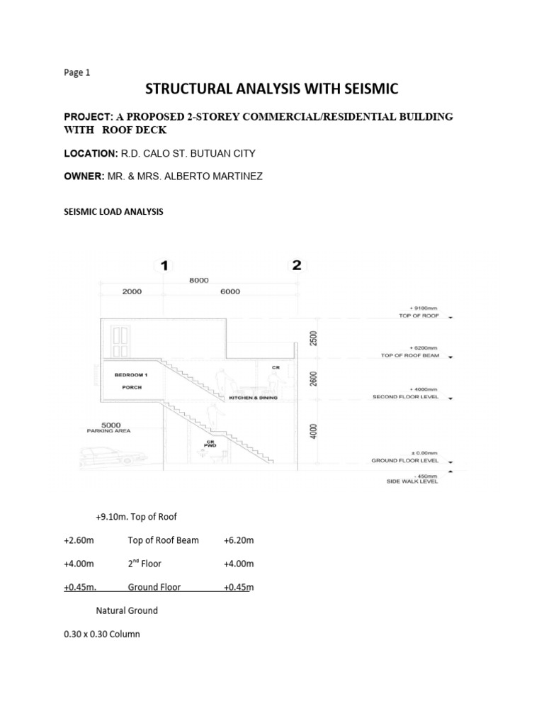 Structural Analysis With Seismic Pdf Building Engineering