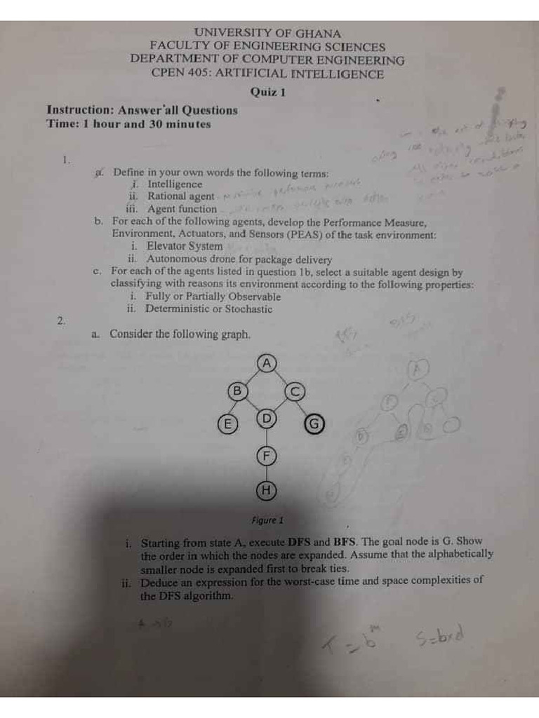 AI Past Quizzes and Past Question | PDF
