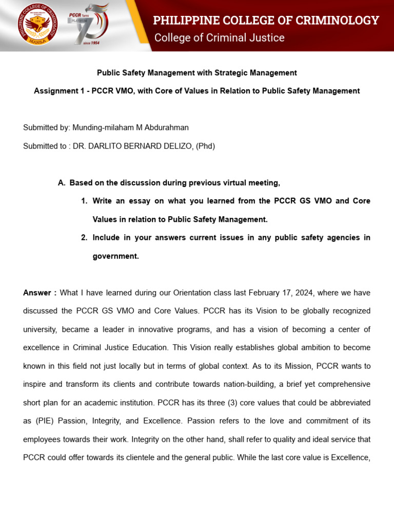 Assignment - ABDURAHMAN, MUNDING - Public Safety Management With ...