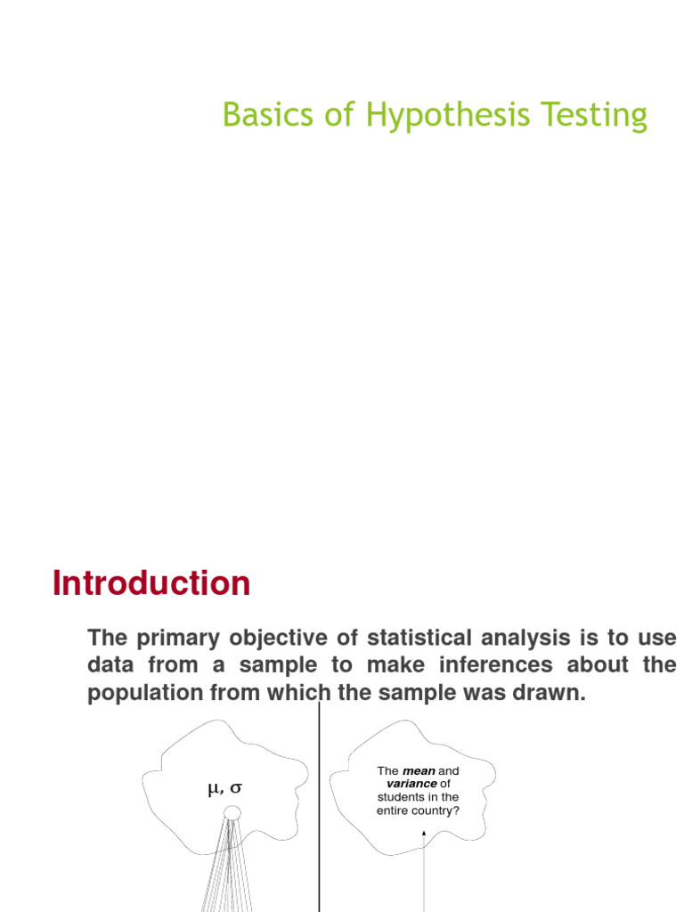 Understanding Hypothesis Testing Basics | PDF | Statistical Hypothesis ...