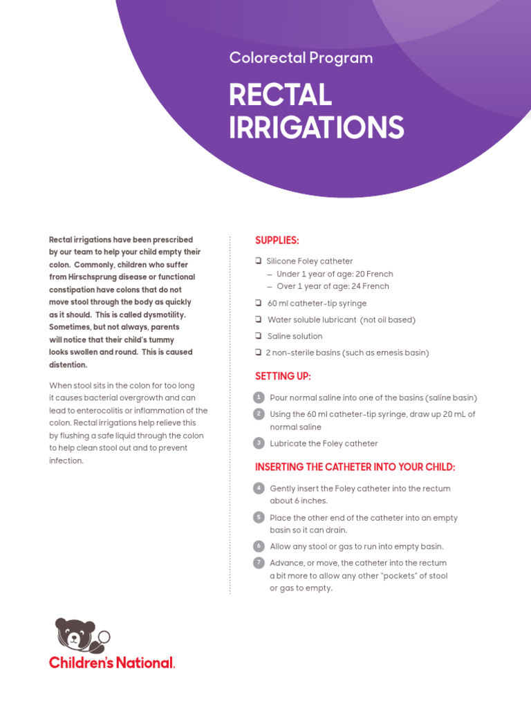 Colorectal Rectal Irrigations | PDF | Rectum | Large Intestine