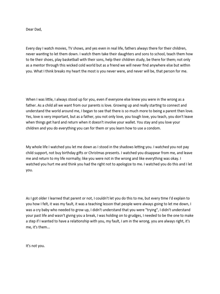 Dear Dad | PDF