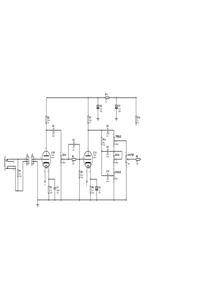 Guitar Amplifier Circuit Components | PDF