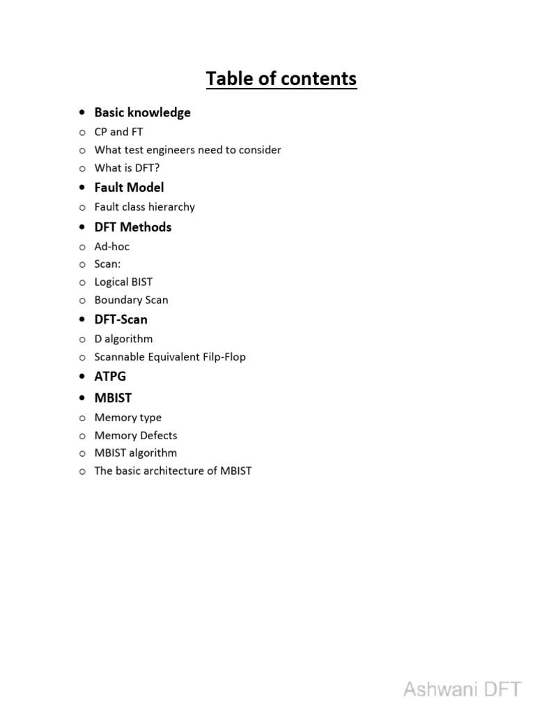 DFT Overview 1722388667 | PDF | Computer Memory | Electrical Engineering