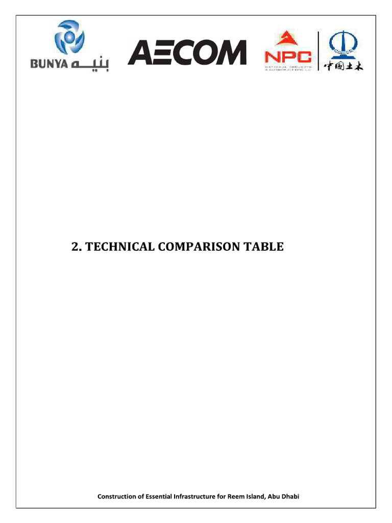 2.technical Comparison Table | PDF