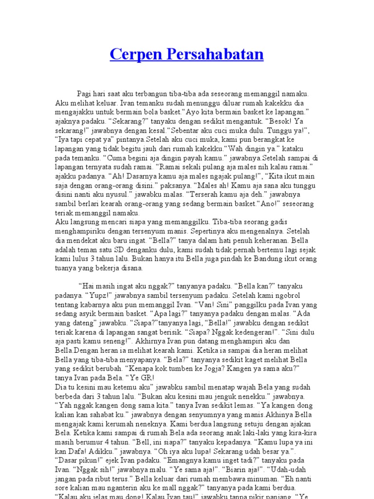Contoh Naskah Pidato Tema Persahabatan Pdf Riset