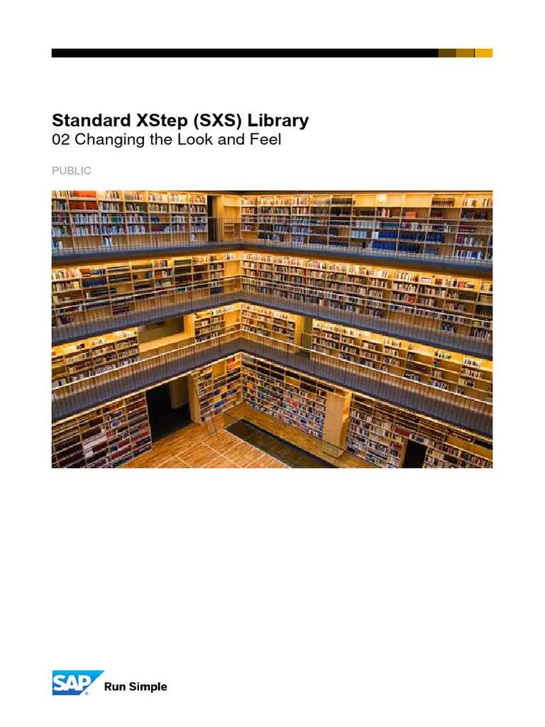 SXS Lib 02 Changing Look Feel V 1 0 | PDF | Page Layout | File Format