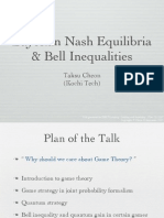 Taksu Cheon- Bayesian Nash Equilibria & Bell Inequalities
