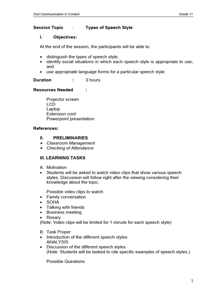 types-of-speech-style-pdf-conversation-cognitive-science