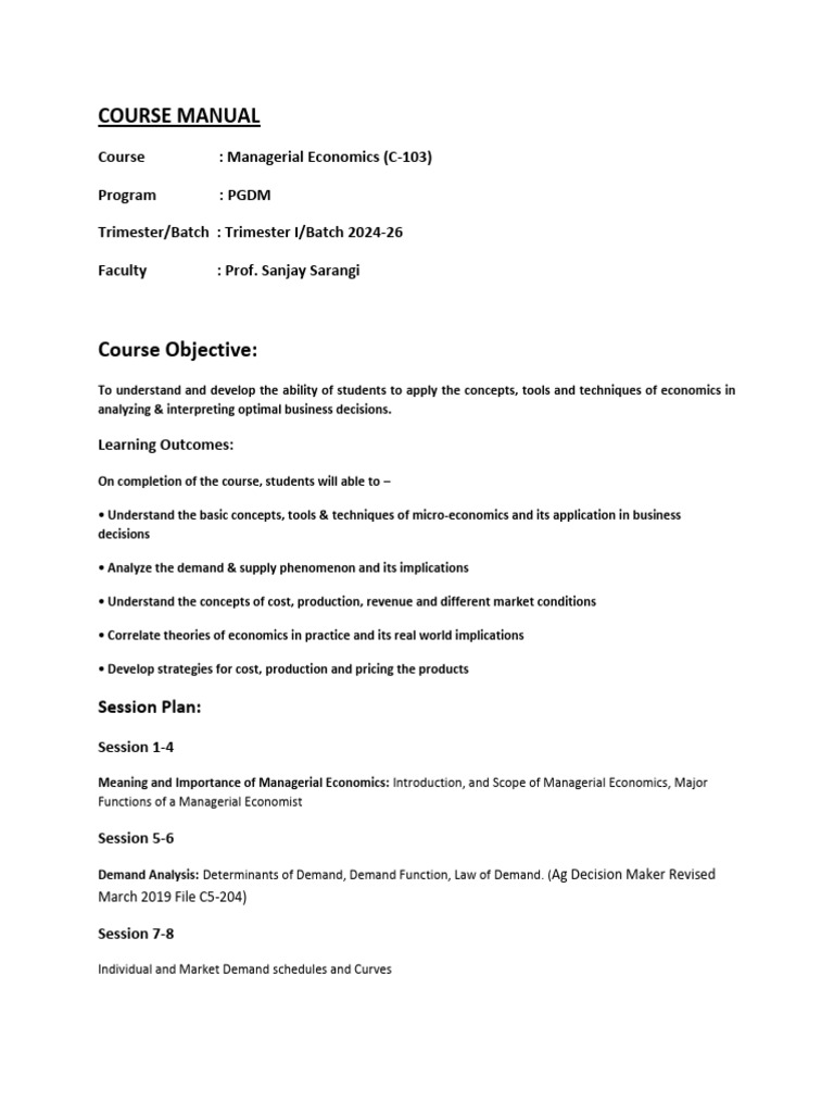 course-manual-managerial-economics-pdf-economics-demand