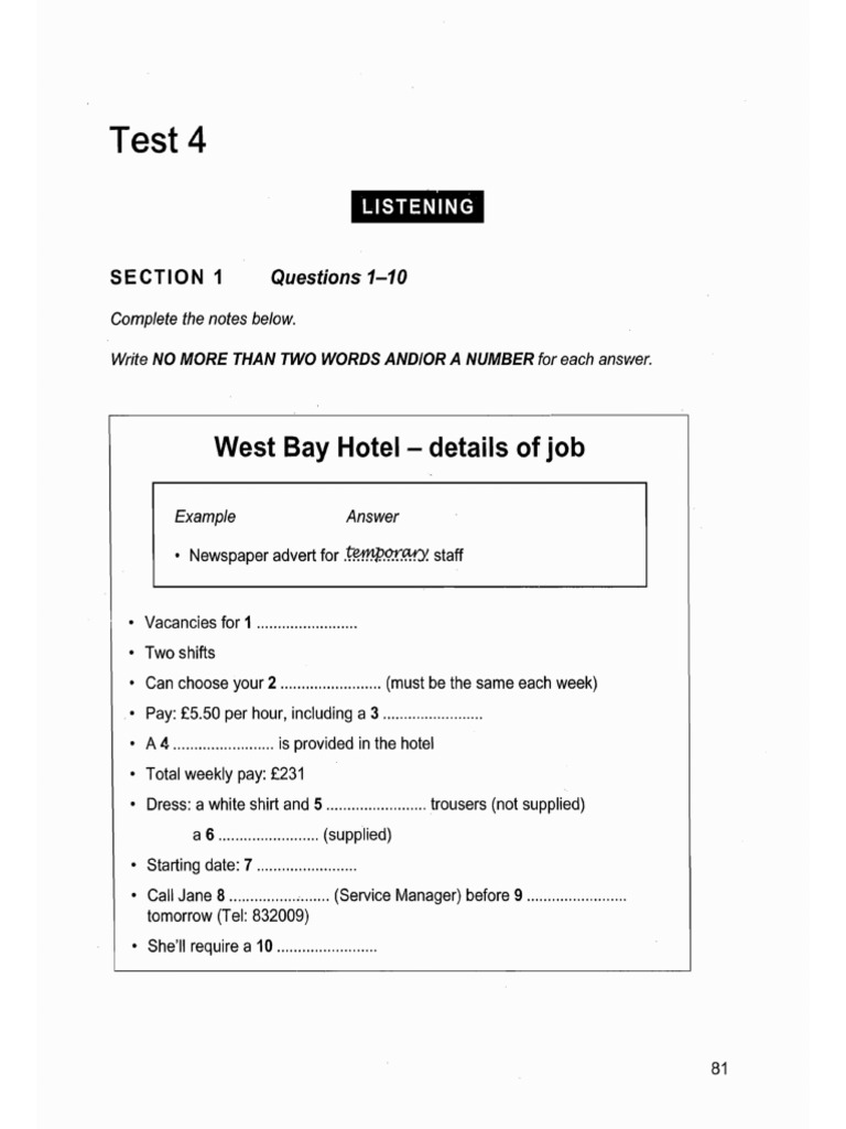 Sec 1 - Test 4 | PDF