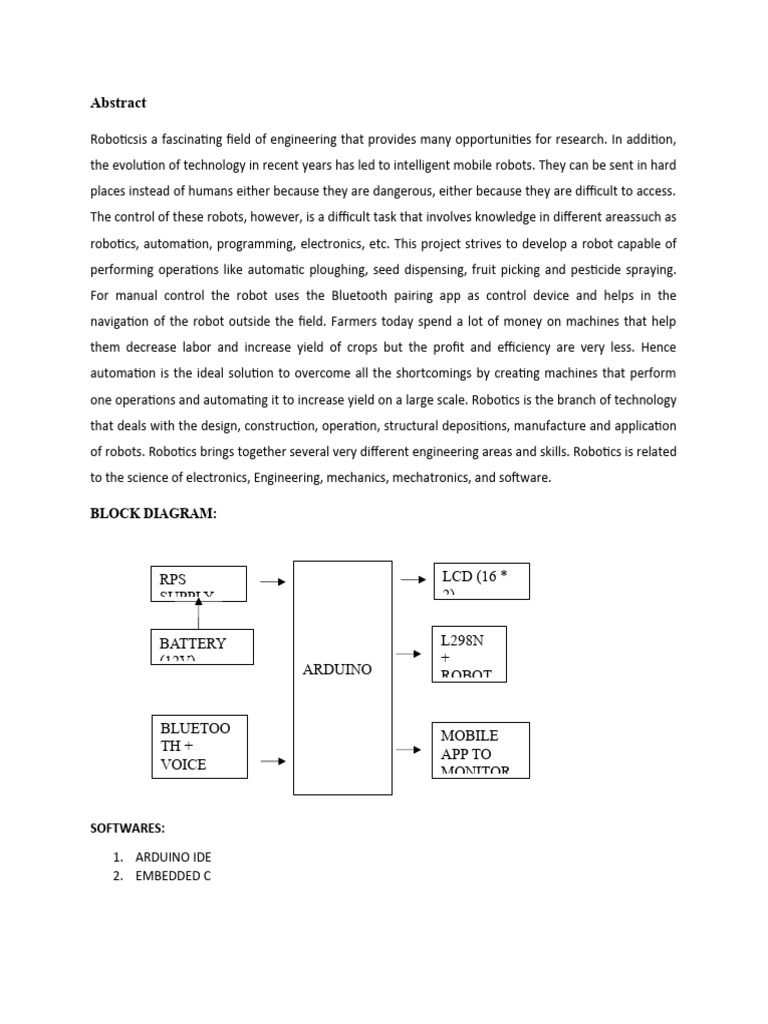 Voice-Controlled Bluetooth Robotics System | PDF | Rectifier | Bluetooth