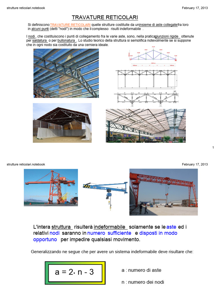 Travi Reticolari | PDF