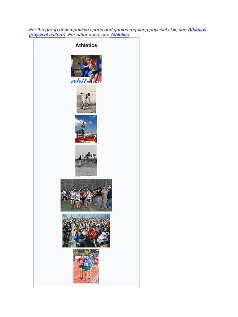 Class Notes HIS21 | PDF | Track And Field | Sport Of Athletics
