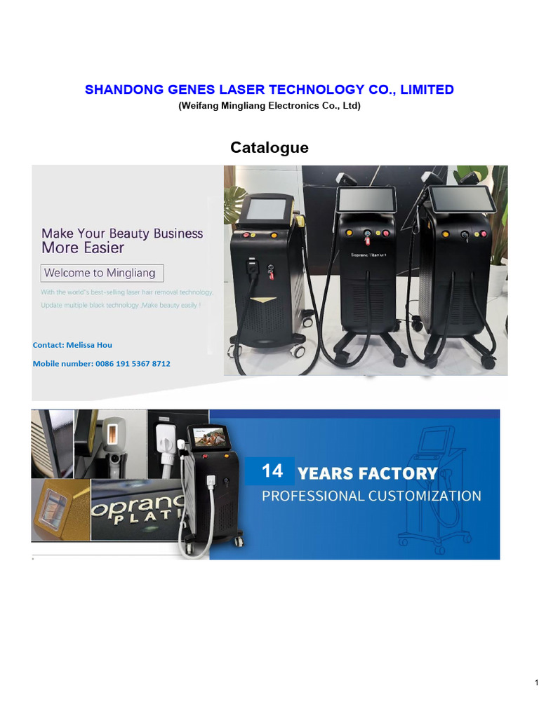 Medixora Laser Catalog Overview | PDF | Laser | Mains Electricity