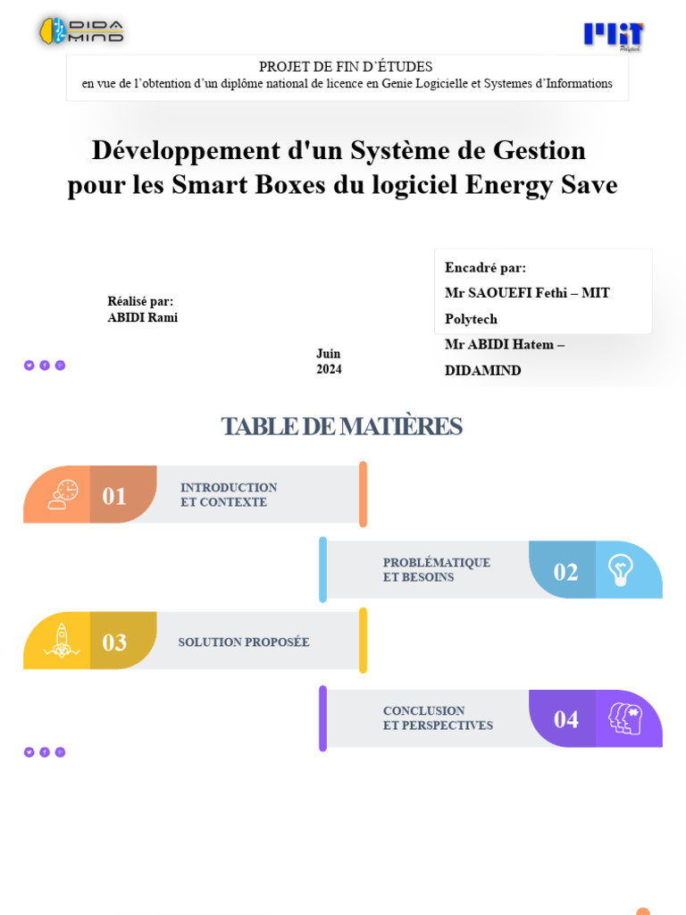 Gestion des Smart Boxes pour Energy Save | PDF | Internet des objets ...