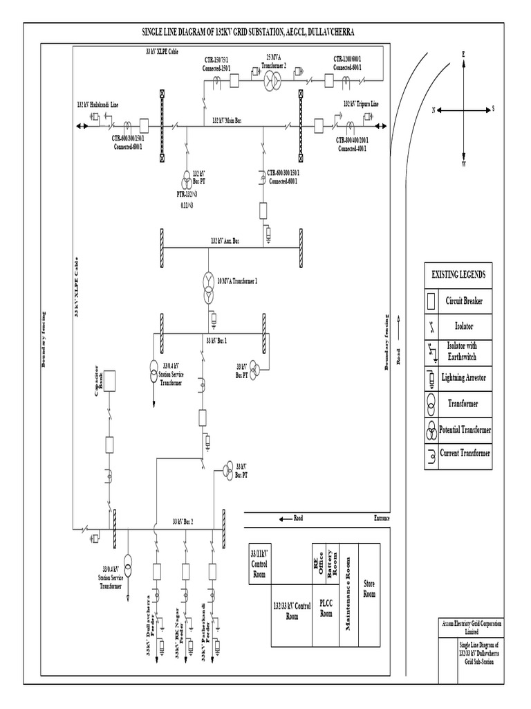 132kV Grid Substation Single Line Diagram | PDF | Electrical Substation ...
