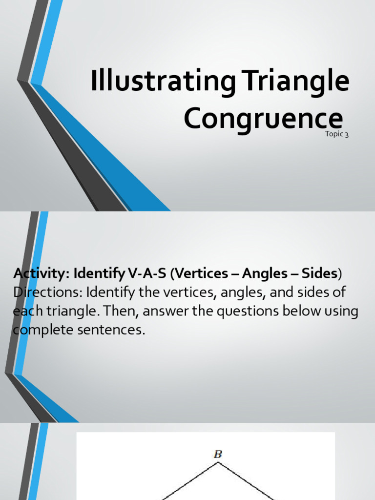 Triangle Congruence and Postulates Guide | PDF | Euclidean Geometry ...