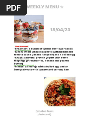 Weekly Menu