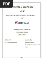 Financial statement analysis of ICICI Bank