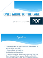 Once More To The Lake Presentation