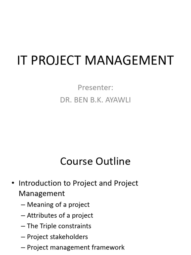 IT Project Management Fundamentals | PDF | Project Management | Goal